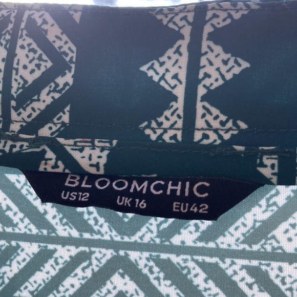 NWT BloomChic Sz 1x or 2X MARIA" midnight navy and white almost black - Picture 8 of 11